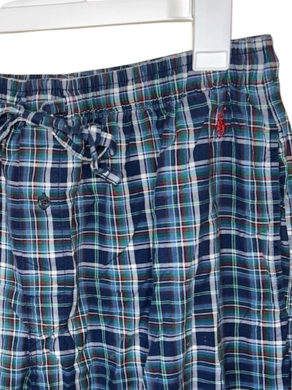 Polo Ralph Lauren Men’s Blue Plaid Pajama Pants Size Medium